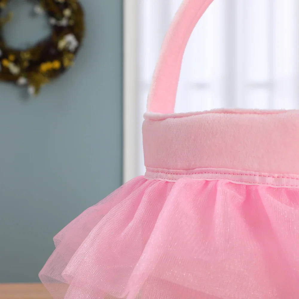 Tutu Plush Easter Basket Gift Bag