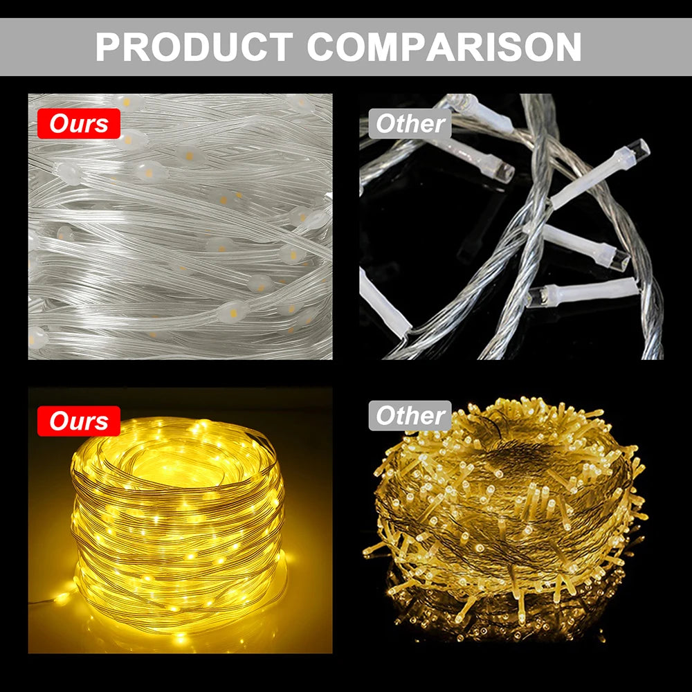 8-Mode Waterproof LED Fairy Lights