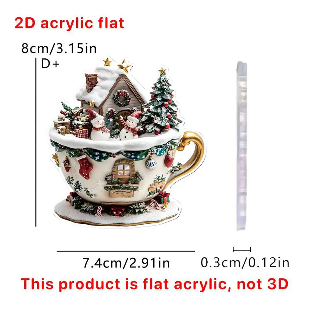 Christmas Coffee Cup Ornaments
