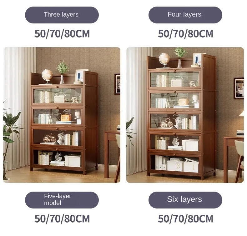 Floor-Standing Bookshelf with Doors