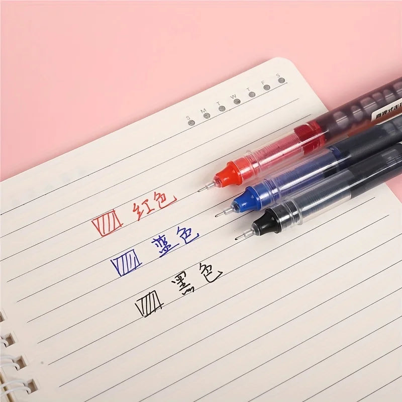 24PCS Gel Ball Pens – 0.5mm Quick-Drying Black & Blue Ink