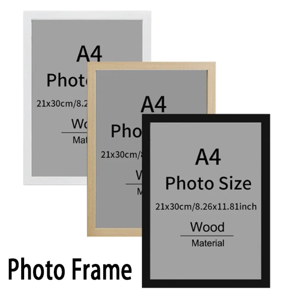 21x30cm (A4) Wooden Photo Frame
