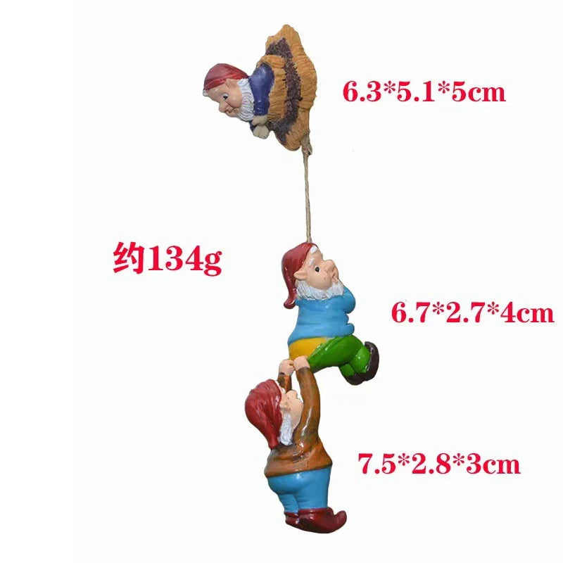 Climbing Garden Gnome Statue