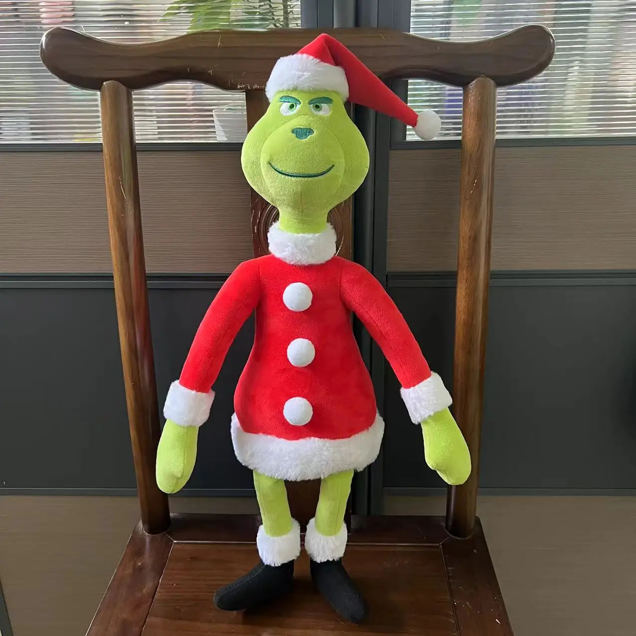 Green Shaggy Grinch Plush Doll
