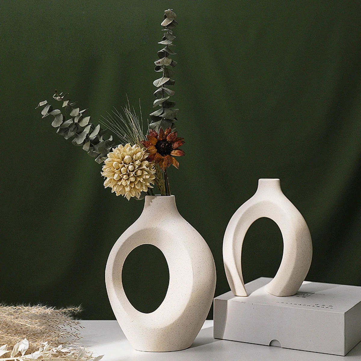 2-Piece Ceramic Vase Set