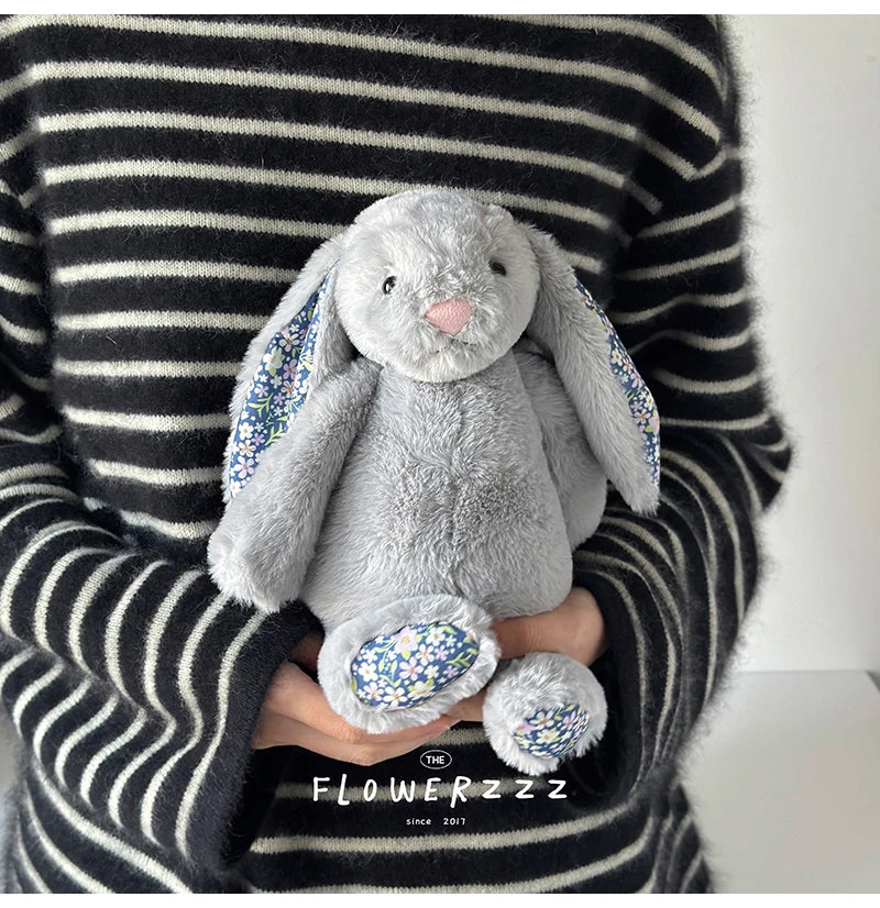 Cartoon Floral Bunny Plush Toy