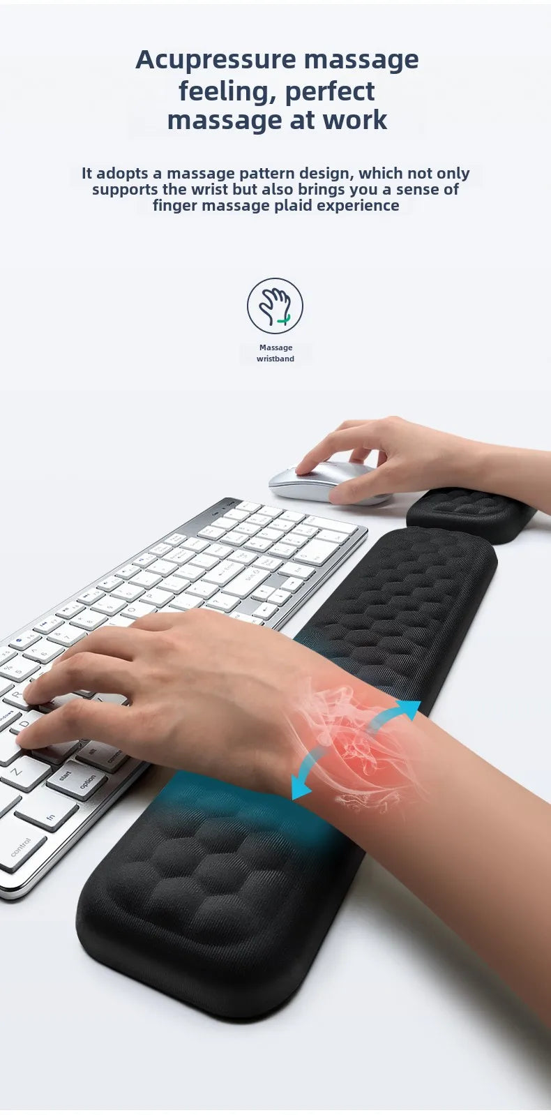 Ergonomic Memory Foam Keyboard