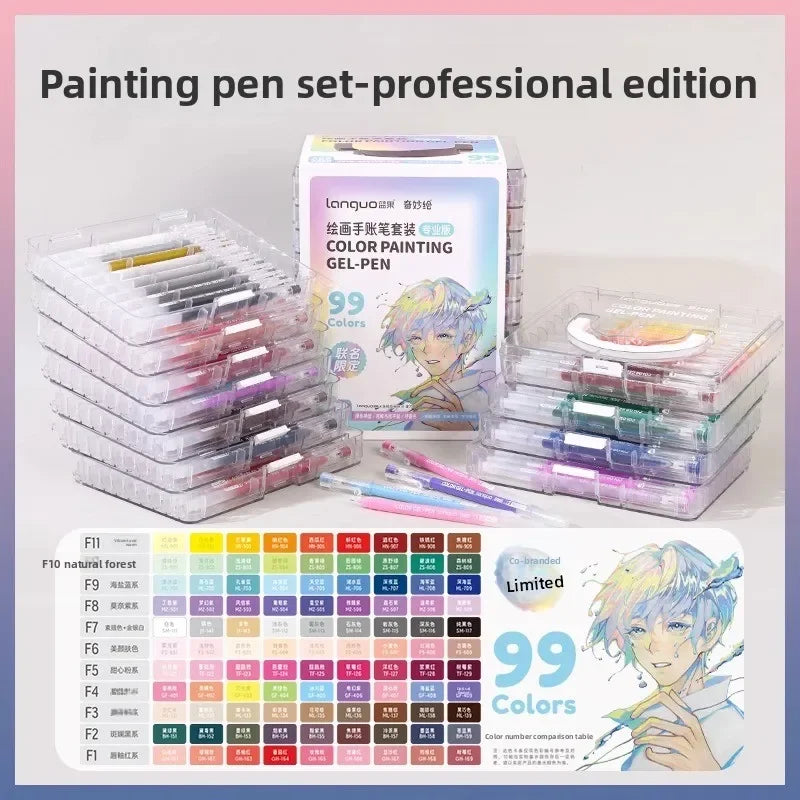 198/6 PCS Morandi Gel Pen Set