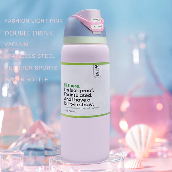 Owala Pink 32oz FreeSip Water Bottle