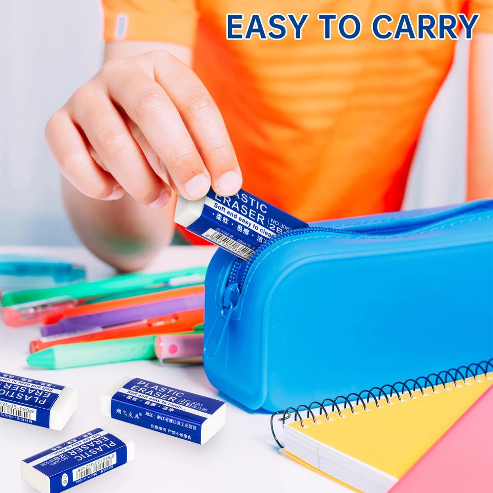 2B Pencil Erasers – Soft PVC Rubber