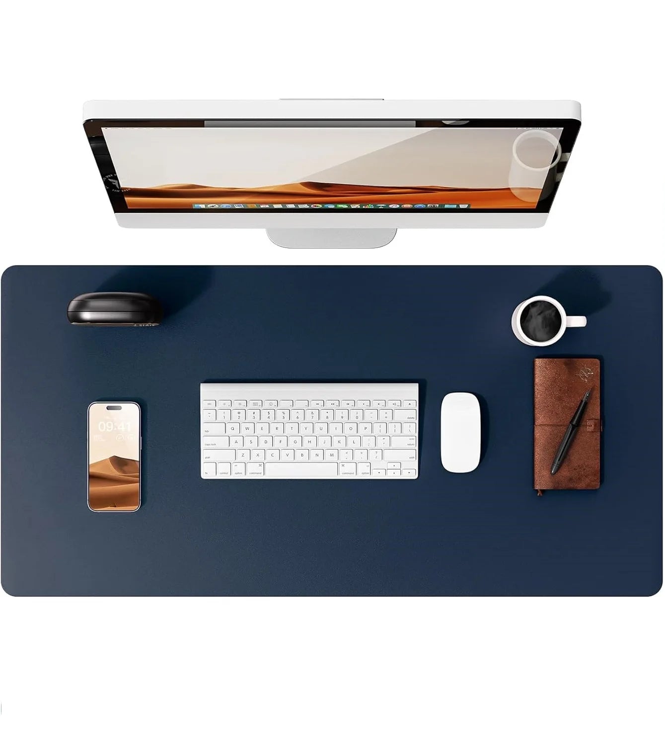 Large PU Leather Desk Pad Protector