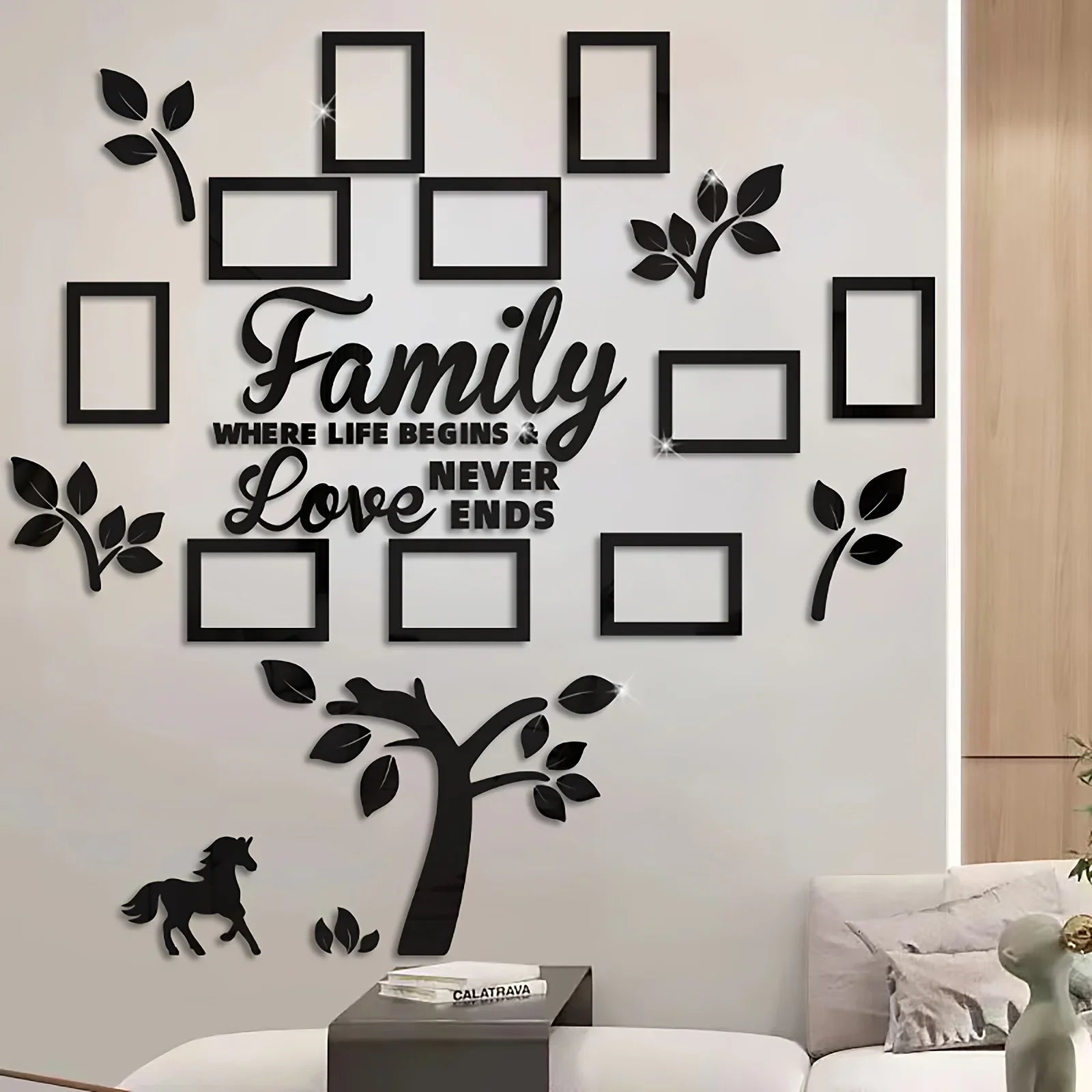 3D Acrylic Wall Photo Frame Set