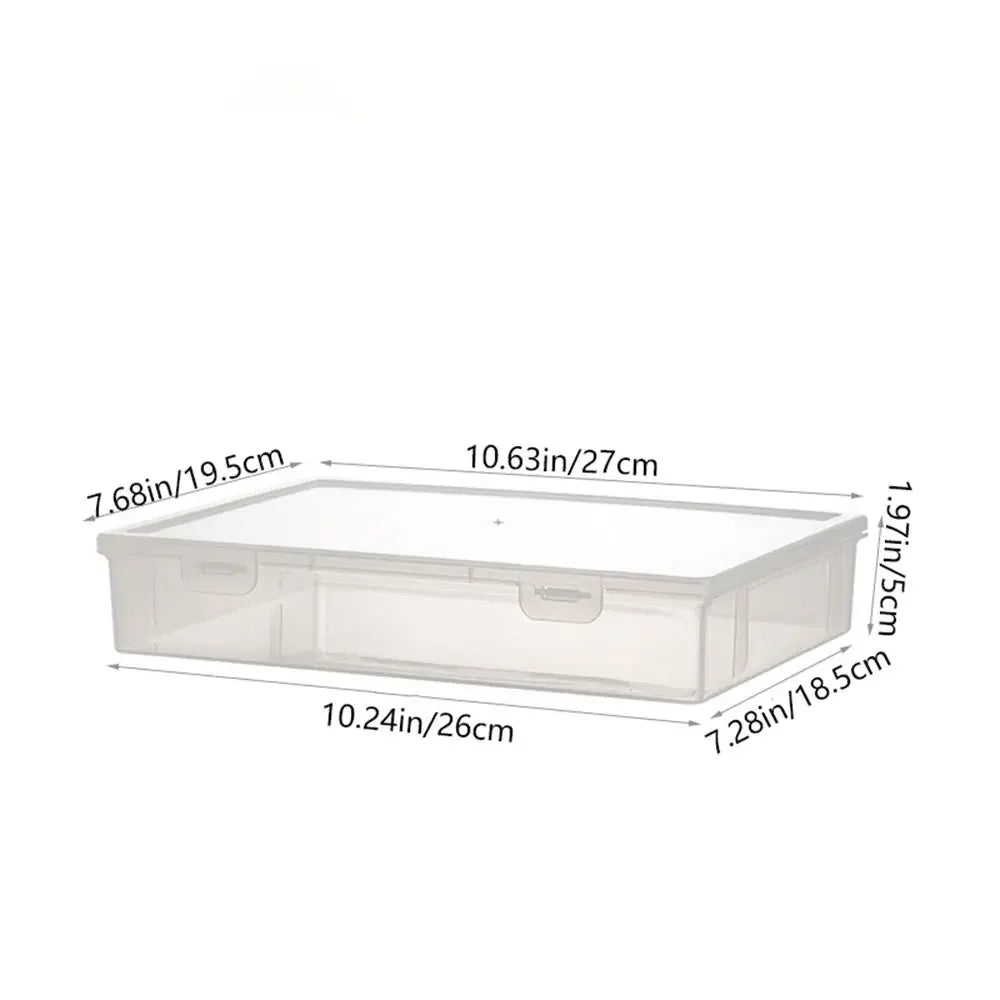 Transparent A4 File Storage Box