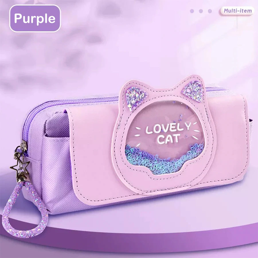 Kawaii Quicksand Pencil Case