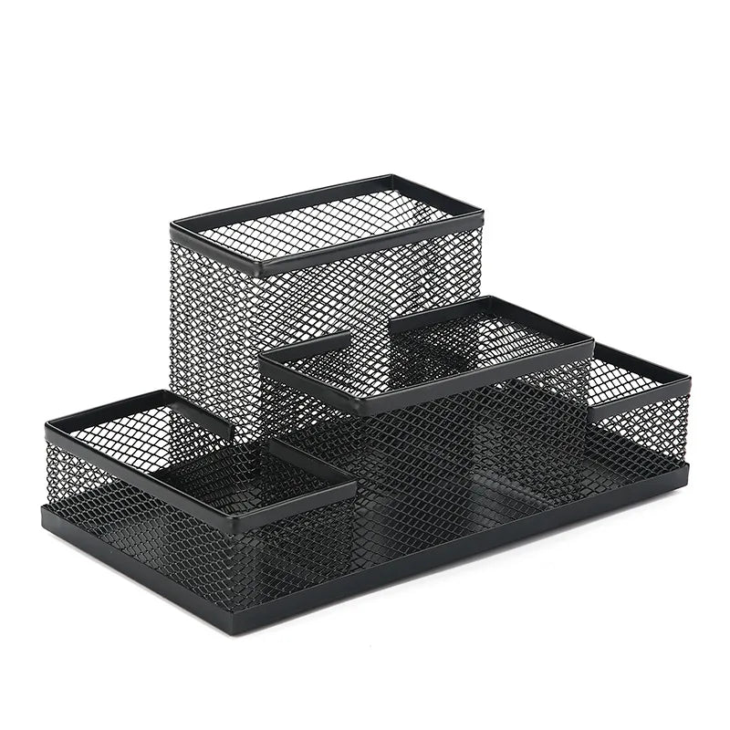 Metal Mesh Pen Holder – Desk Organizer for Office & School