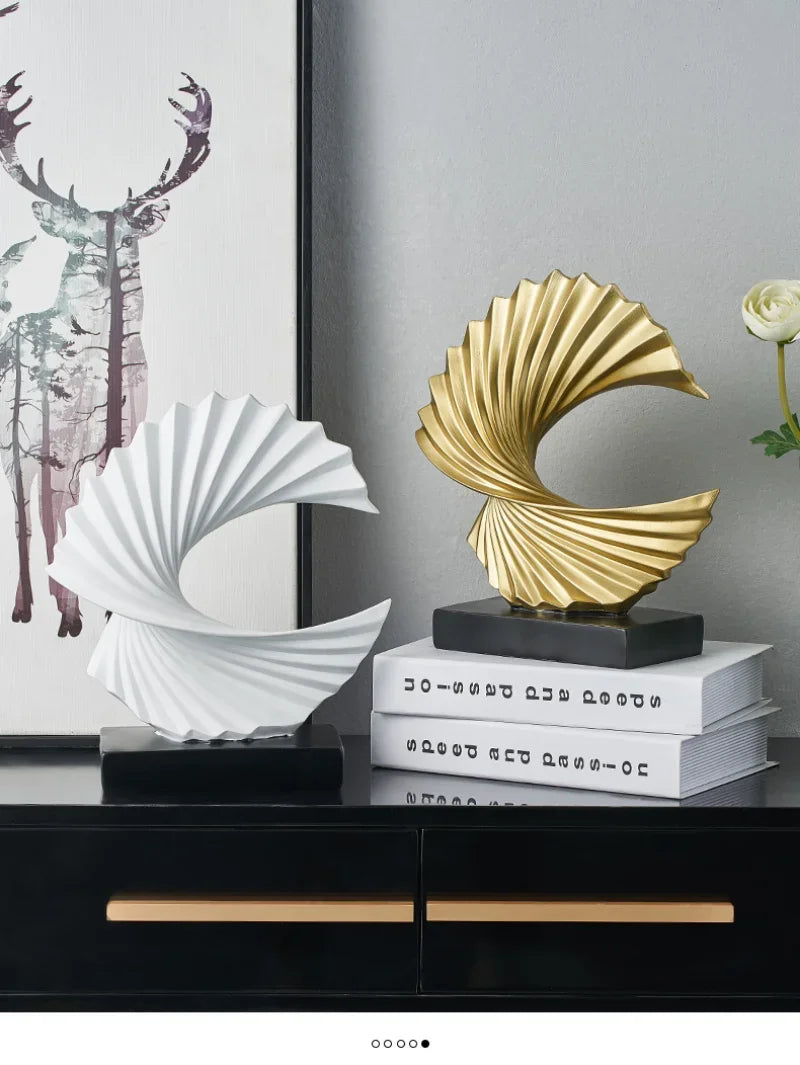 Modern Abstract Resin Sculpture Home Décor