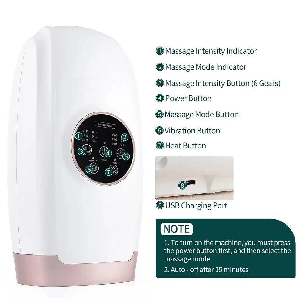 Hand Massager – Compression & Heat Therapy for Arthritis Relief