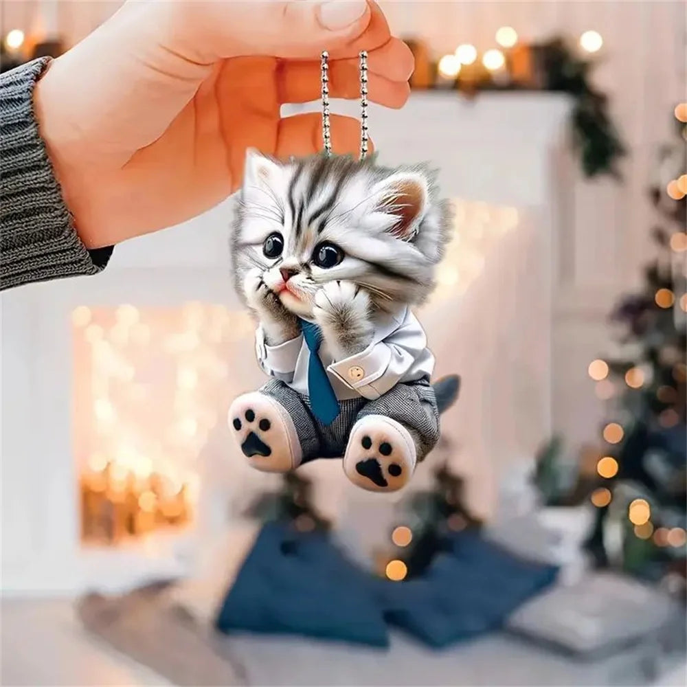 Acrylic Dog & Cat Ornament
