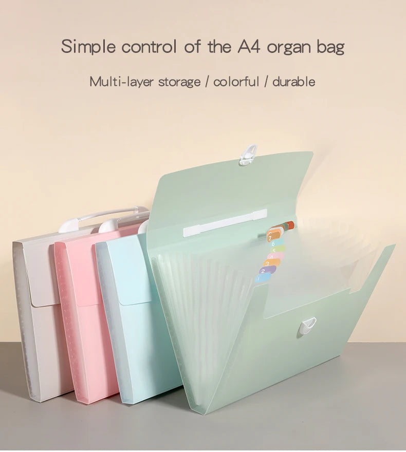 13-Pocket A4 Expanding File Folder