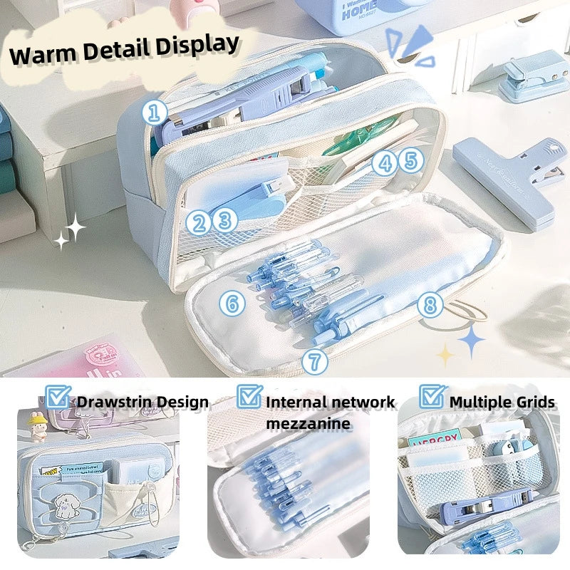 Large Capacity Pencil Case / Pen Bag