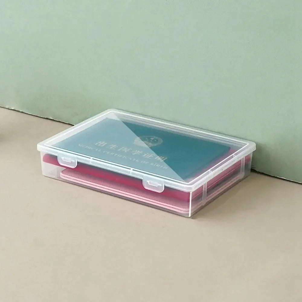 Transparent A4 File Storage Box