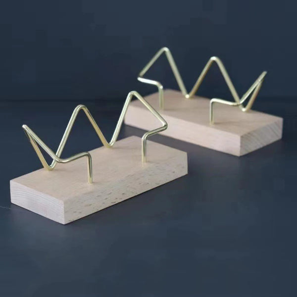 Wooden Business Card Holder Organizer