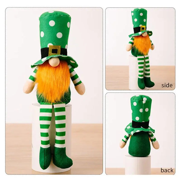 St. Patrick's Day Plush Gnome Table Decor