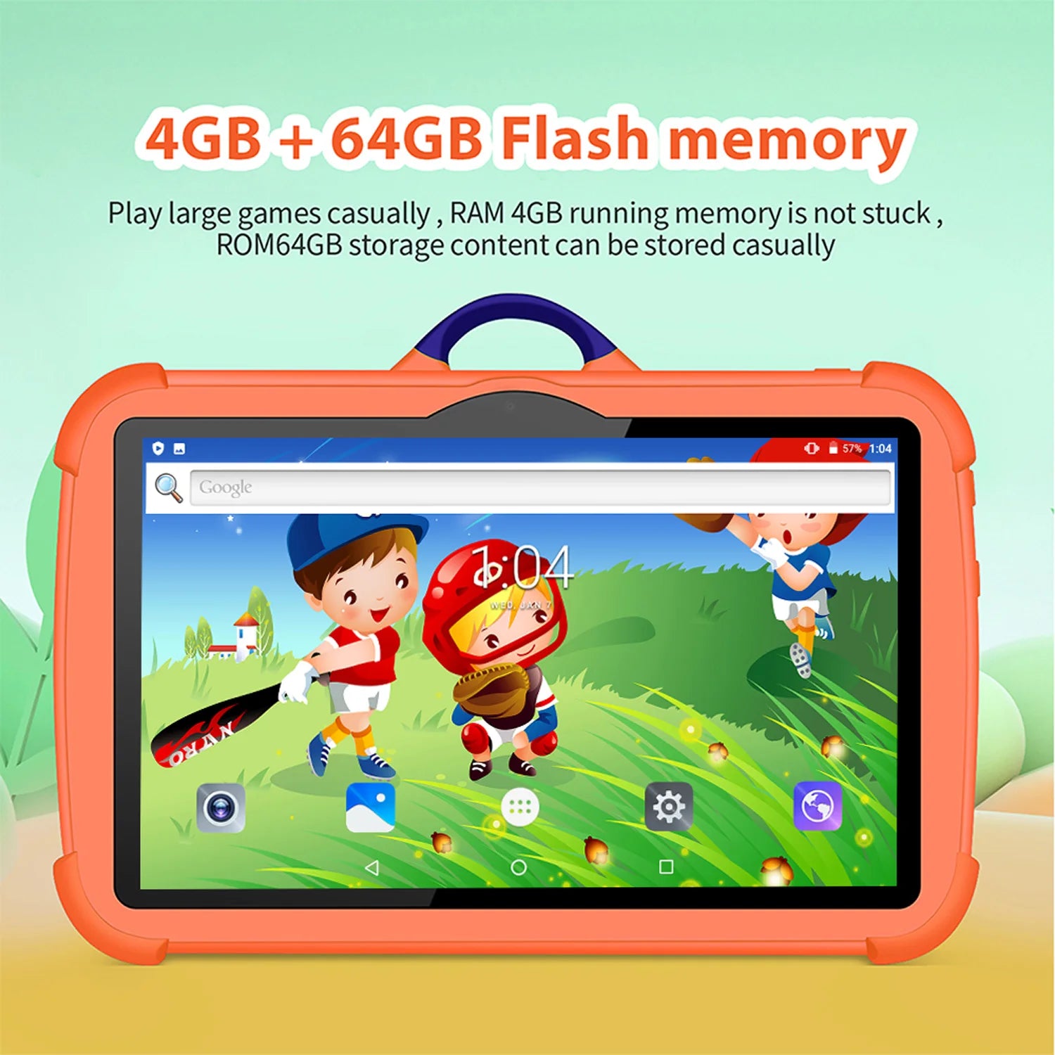 7" Kids Tablet – 5G WiFi, 4GB+64GB