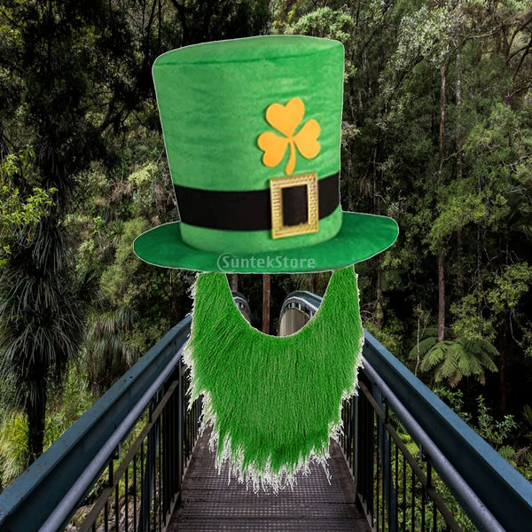 St. Patrick's Day Leprechaun Hat with Beard