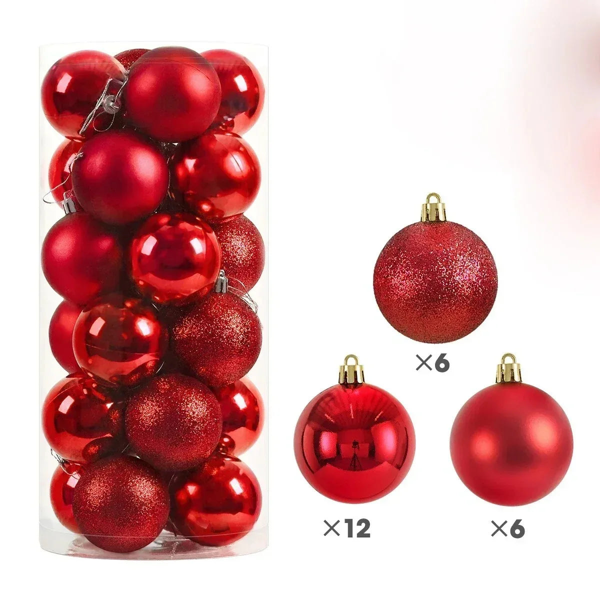 24PCS Christmas Tree Ball Ornaments
