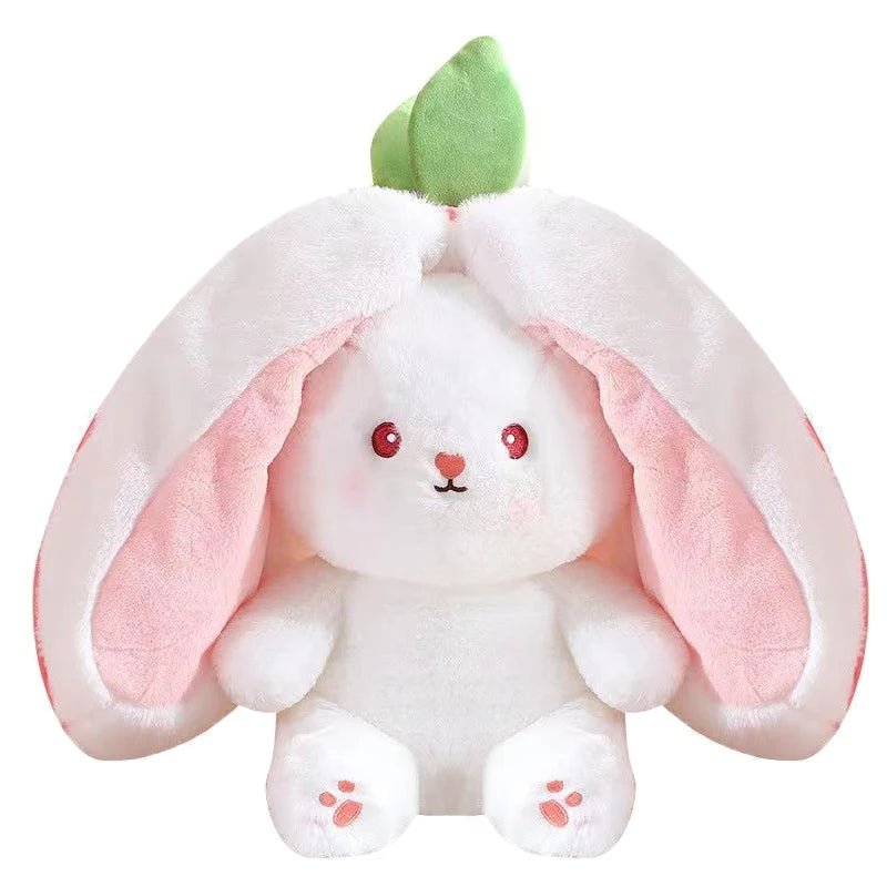 Reversible Bunny Plush Toy Pillow