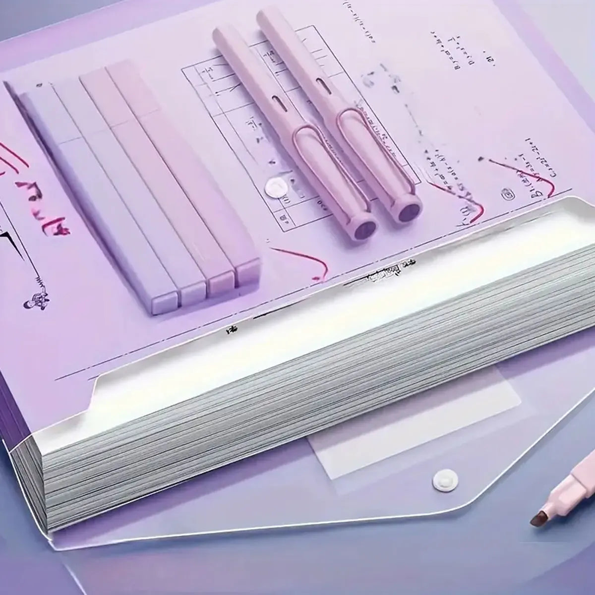 5PCS Clear Reusable Plastic Envelopes