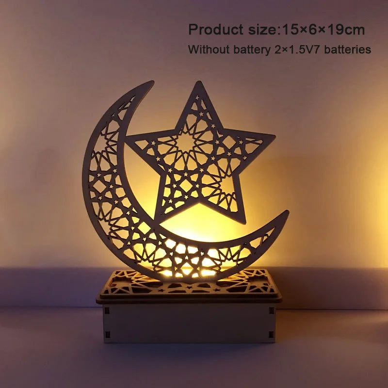 Golden Moon Star Night Light