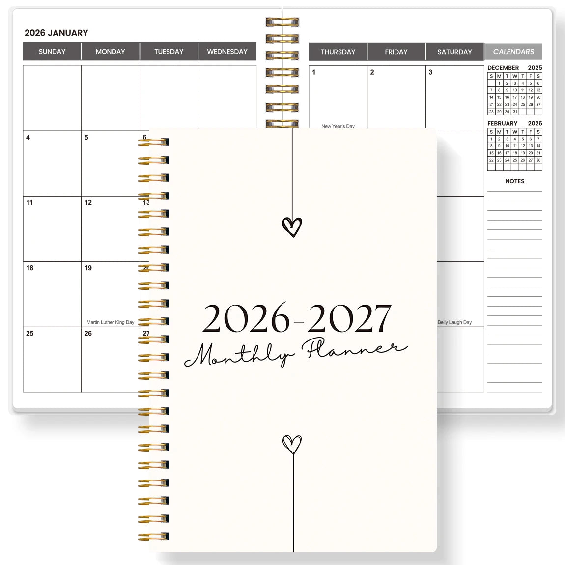 2026–2027 A5 Weekly & Monthly Planner