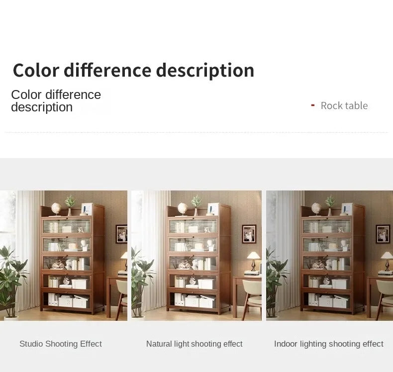 Floor-Standing Bookshelf with Doors
