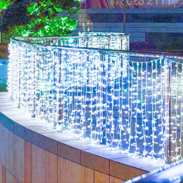 LED Icicle Christmas String Lights