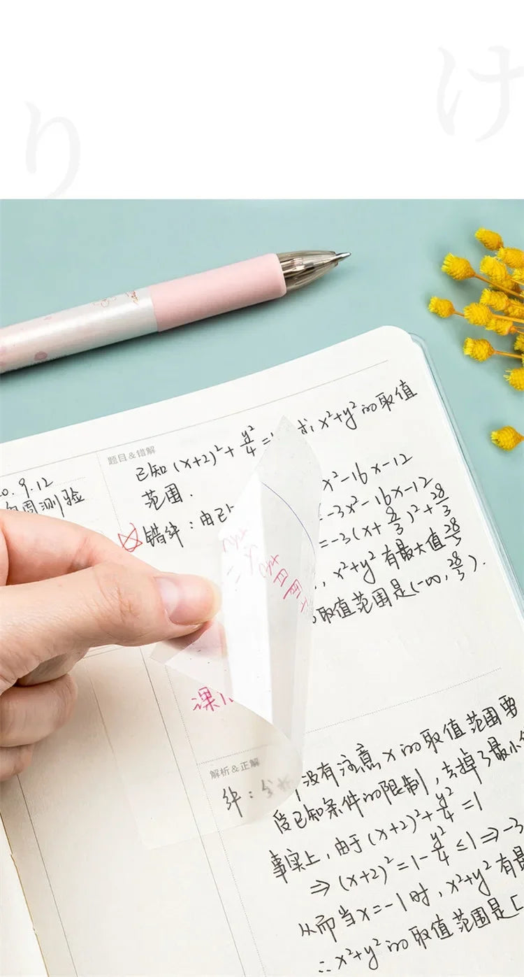 50sheets Transparent Posted it Sticky Note Pads Notepads Posits Papeleria Journal School Stationery office Supplies