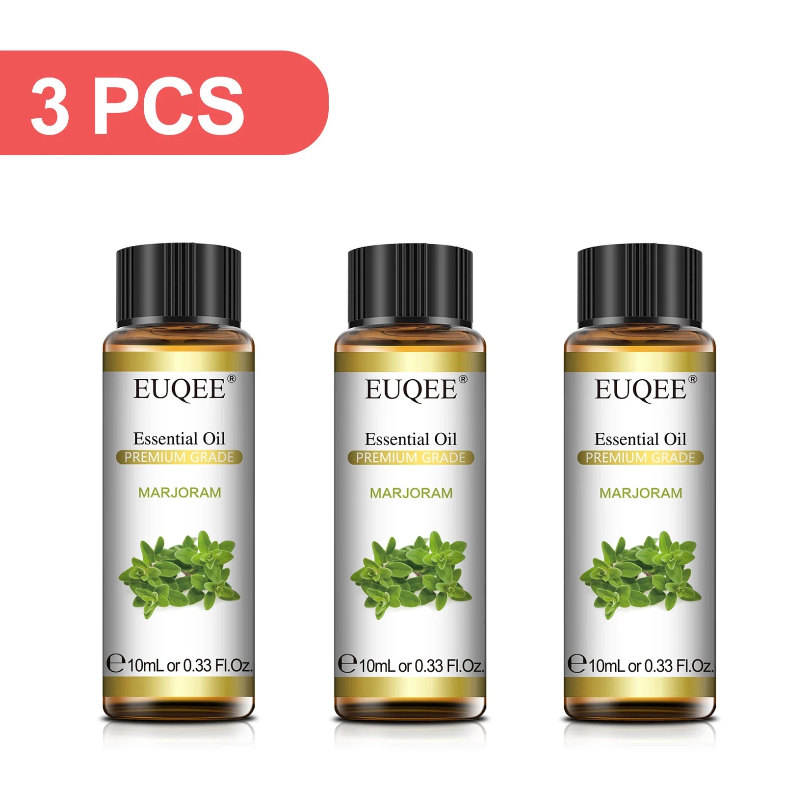 EUQEE 3-Piece Essential Oil Set, 10ml