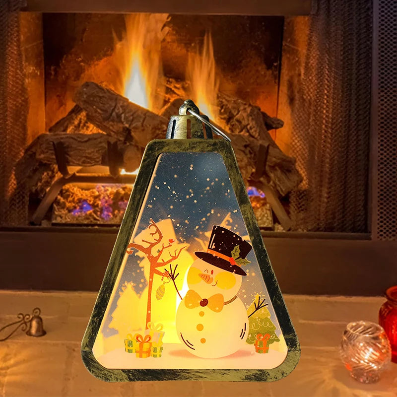 Christmas Snow Globe LED Lantern