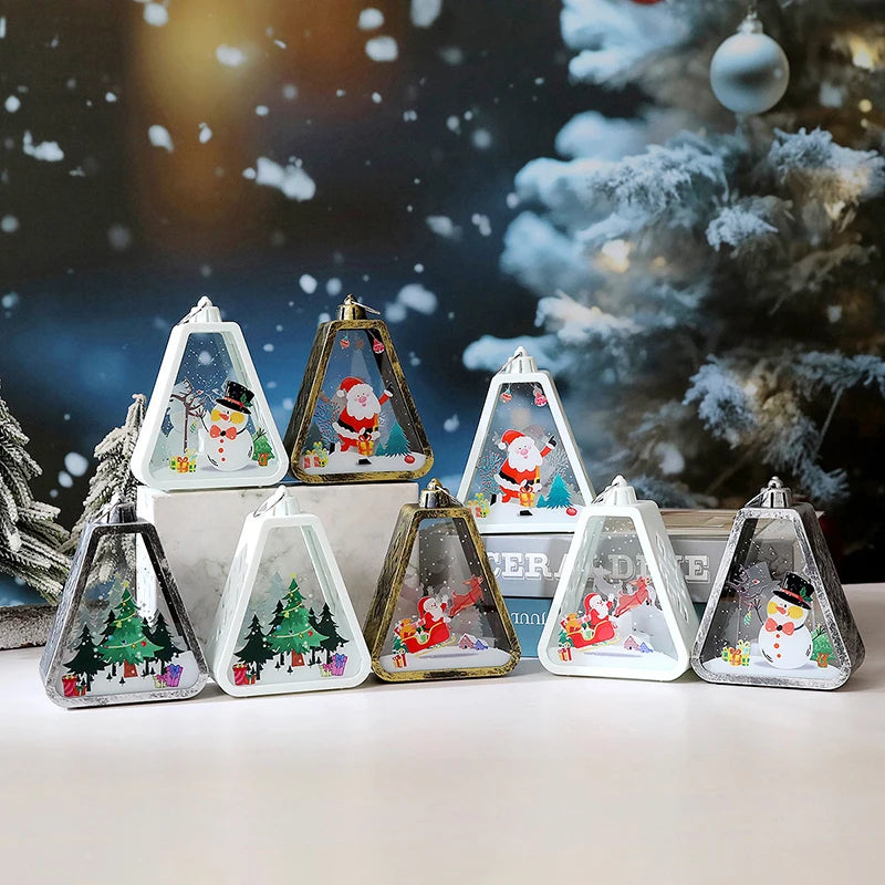 Christmas Snow Globe LED Lantern