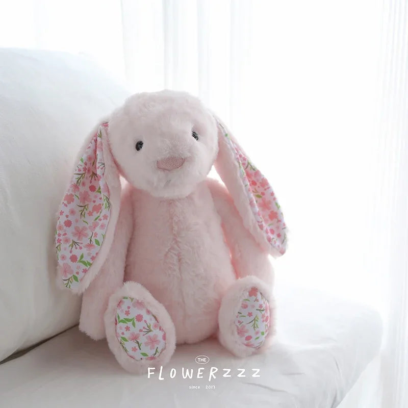 Cartoon Floral Bunny Plush Toy