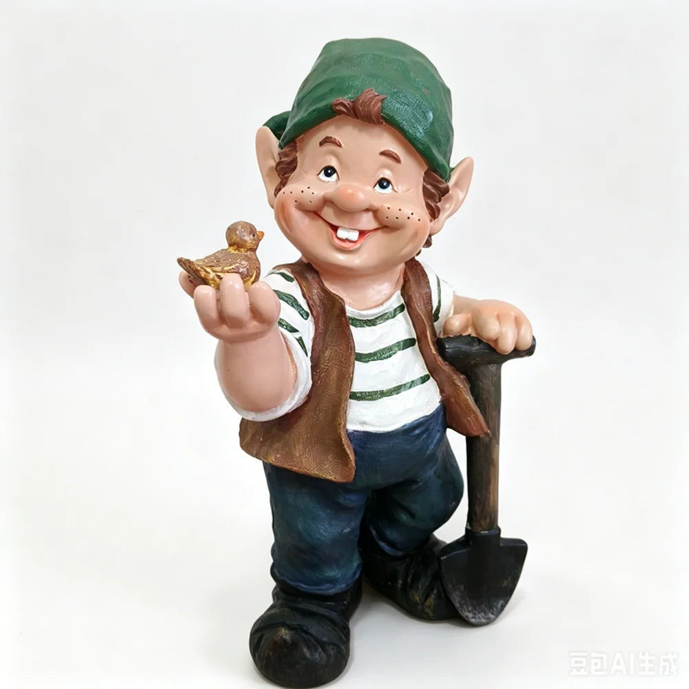 Whispering Garden Gnome Statue