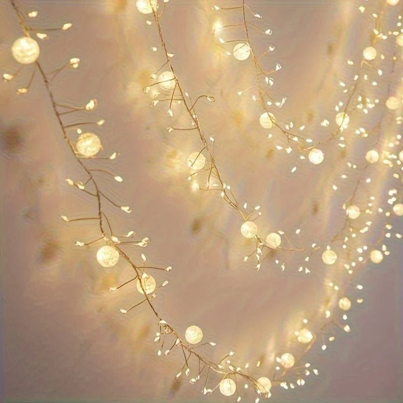 400 LED Ice Crack Ball String Lights