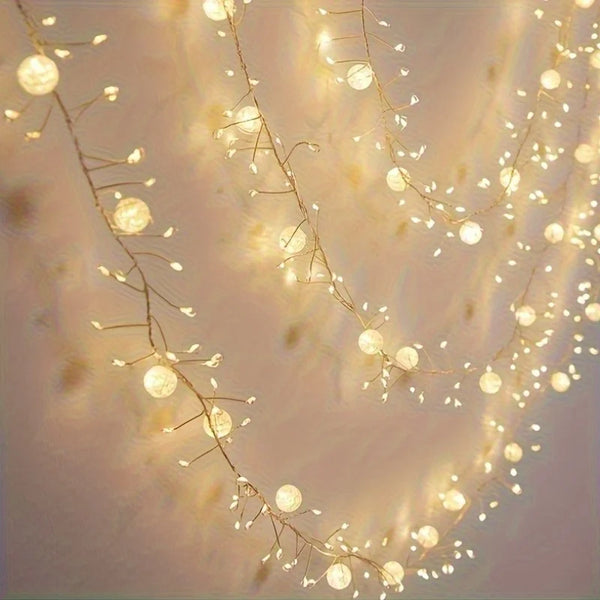 400 LED Ice Crack Ball String Lights