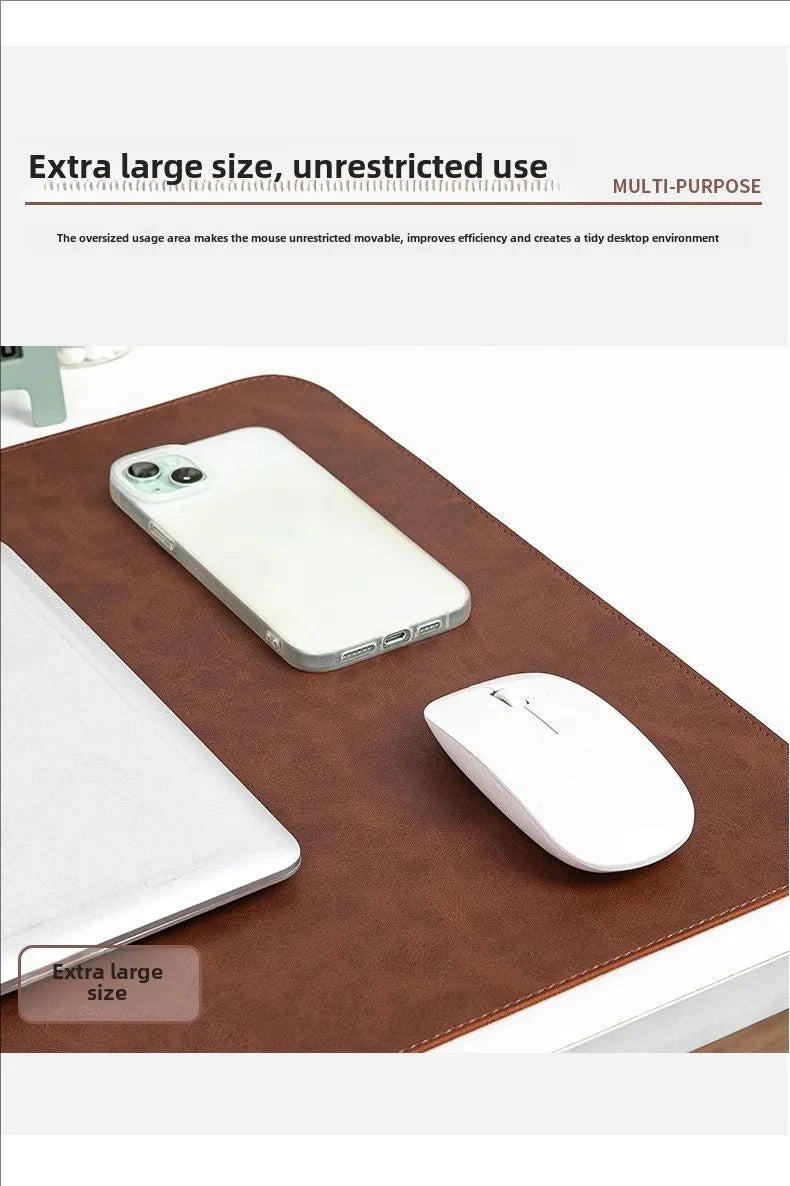 Waterproof PU Leather Desk Mat & Mouse Pad