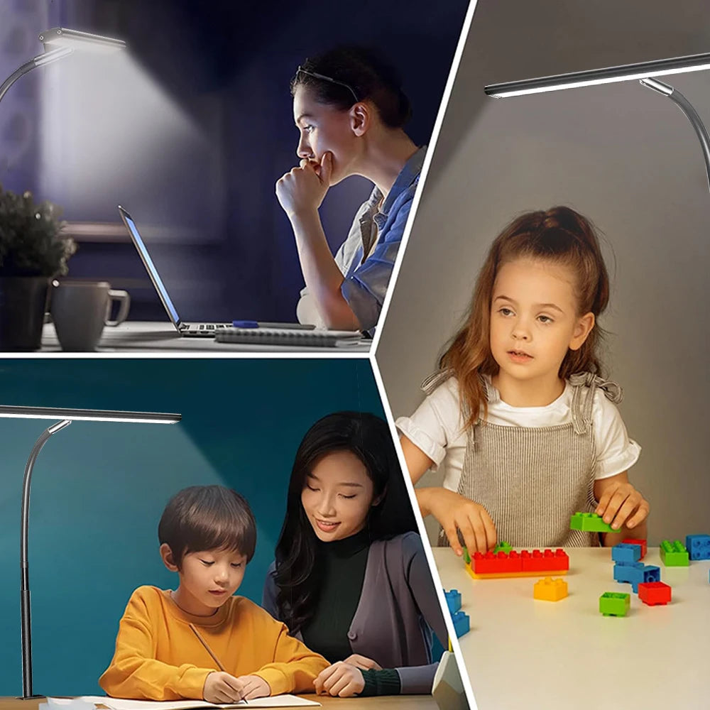 24W Ultra Bright LED Desk Lamp with Clamp