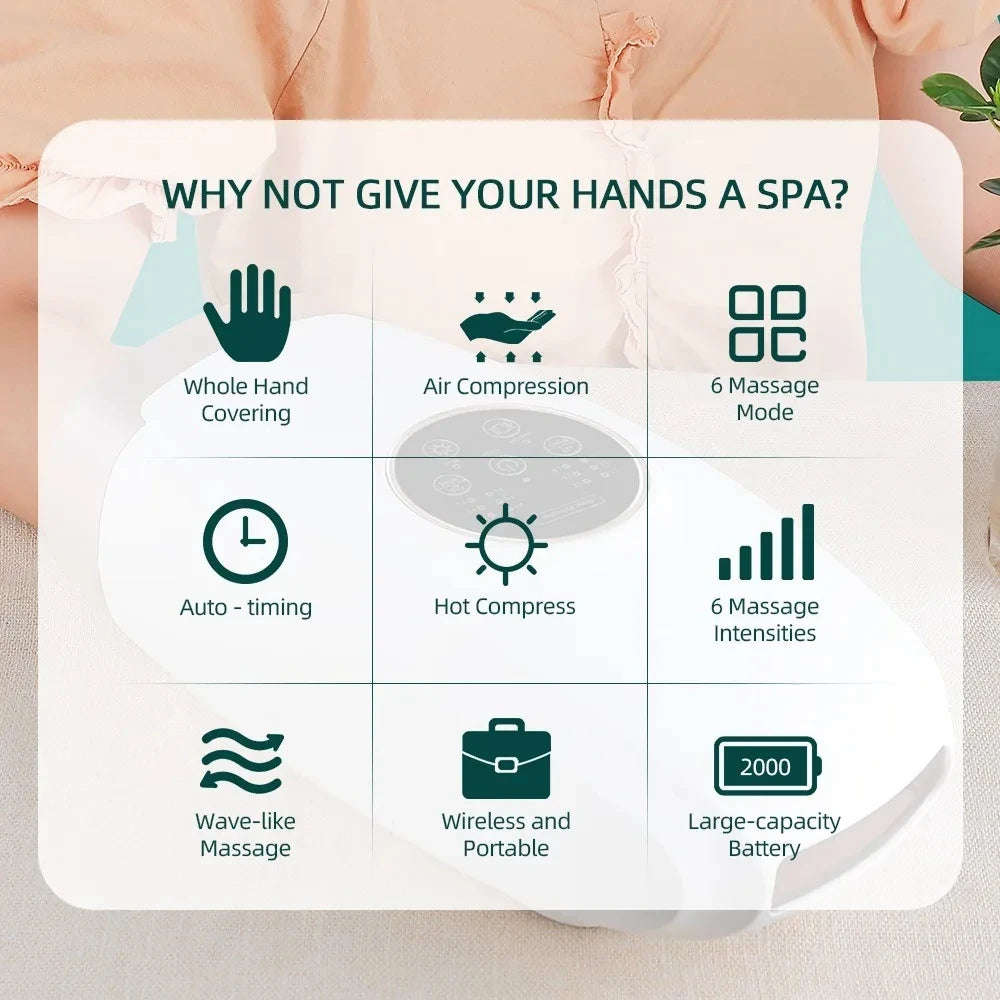 Hand Massager – Compression & Heat Therapy for Arthritis Relief