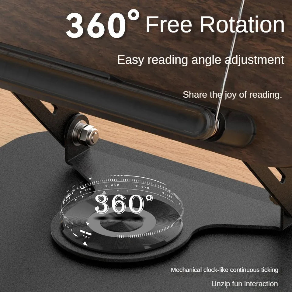 Adjustable 360° Swivel Book Stand