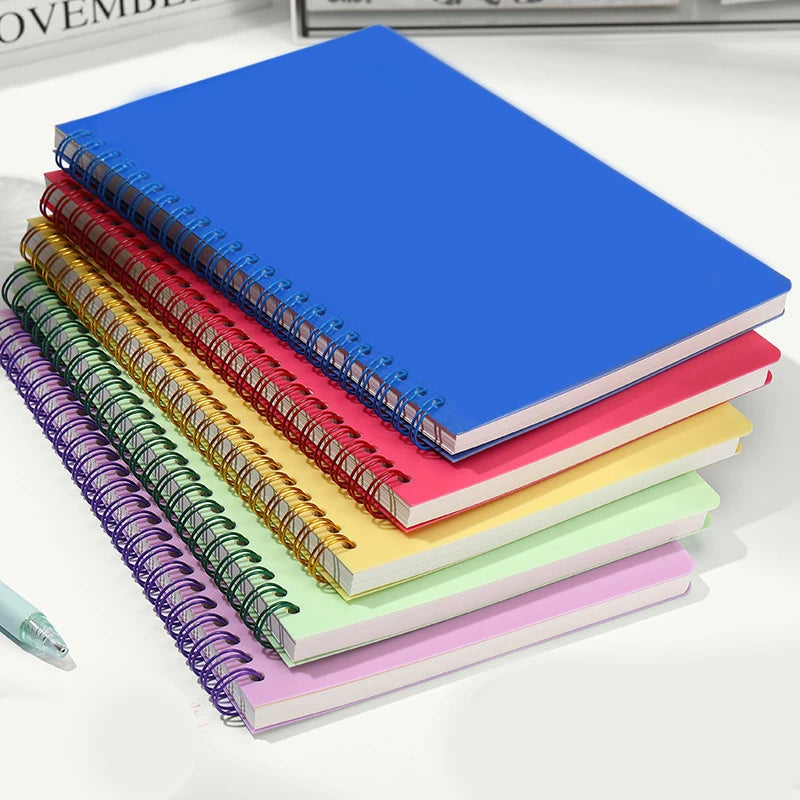 A5 Spiral 160 Pages Thick Lined Paper