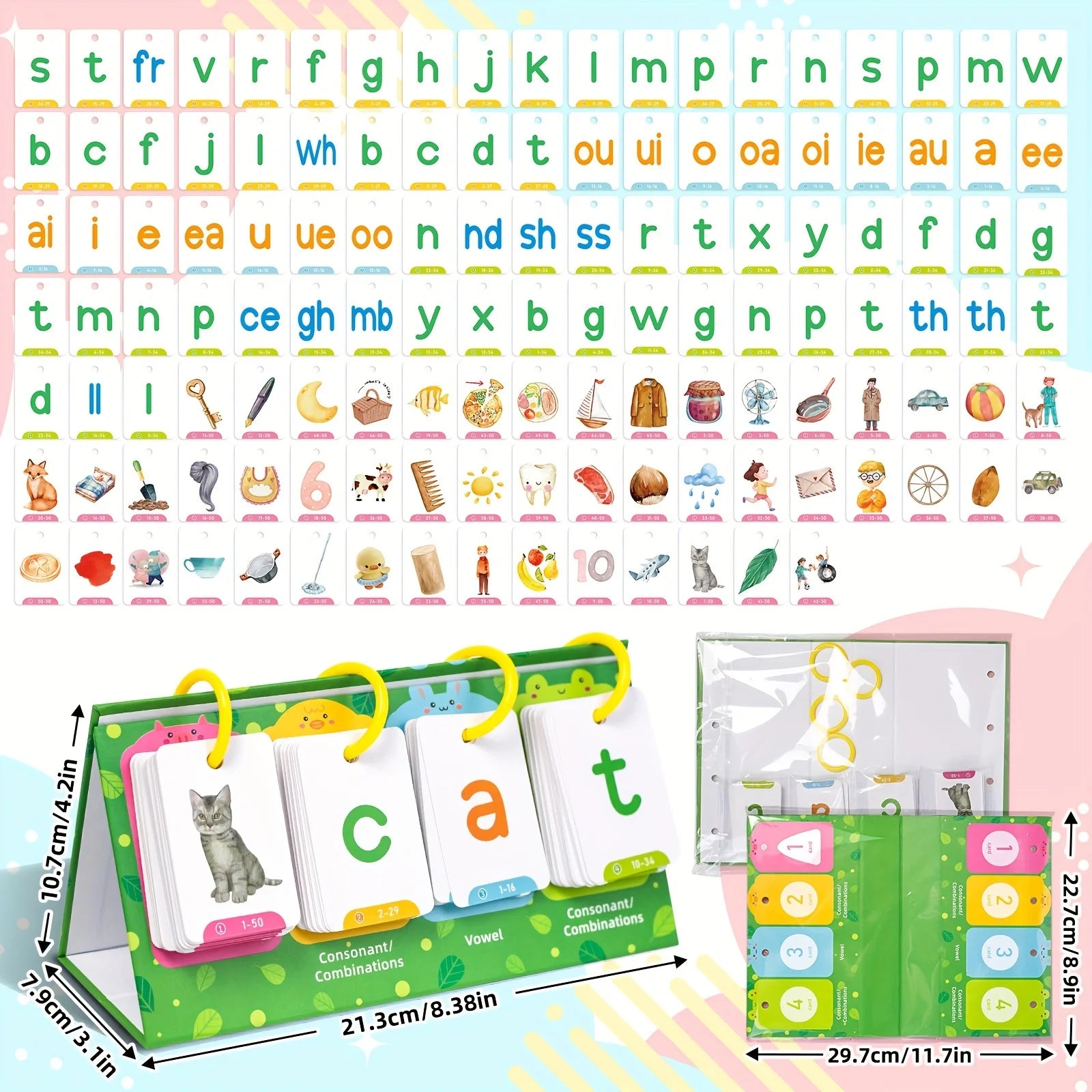 129-Piece Sight Words Flash Cards